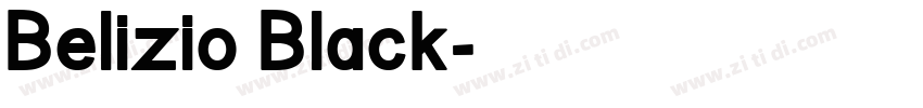Belizio Black字体转换